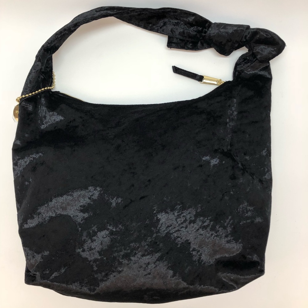 Steve Madden black velour hobo bag NWT - Picture 2 of 7